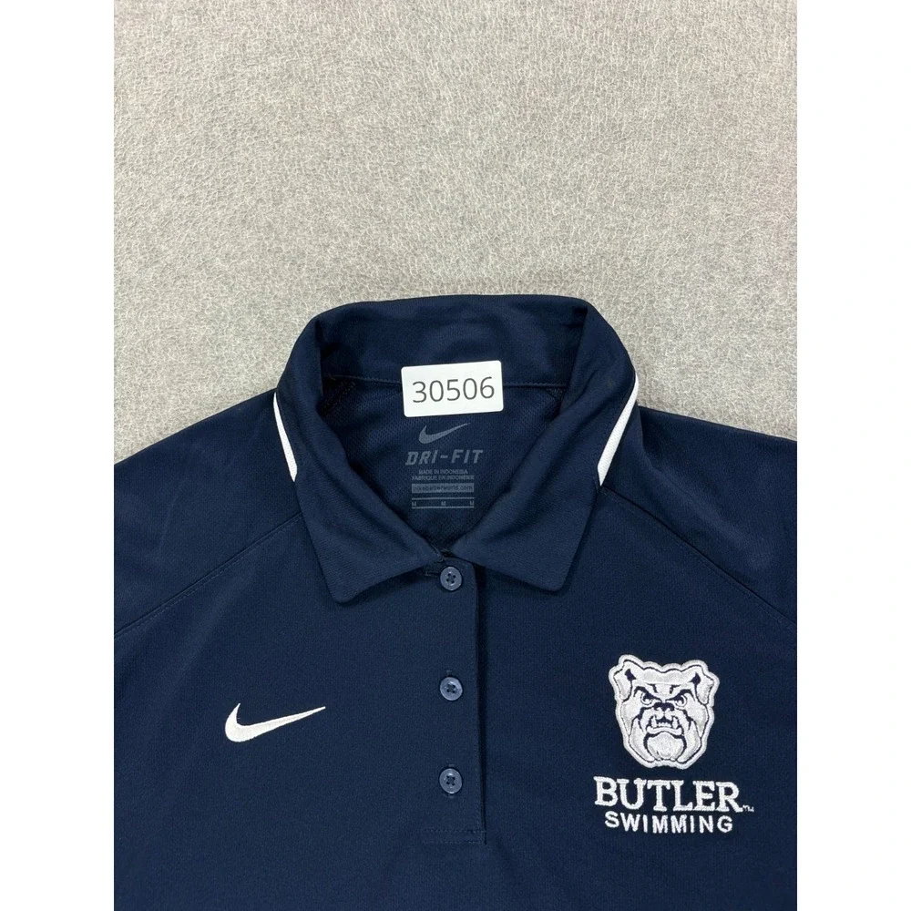 NWT Butler Bulldogs Nike Stitched Team Swimming Polo Shirt (Women's Medium)
